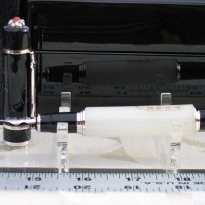 DUKE CARVED WHITE HETIAN JADE LE #12/2000 F. Pen